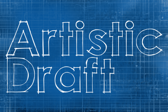Artistic Draft Typeface for Editorial Design