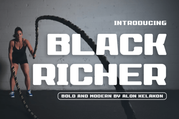 Black Richer Font for Crafters