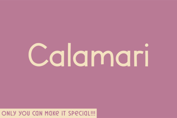 Calamari Font: A Handwritten Sans Serif for Editorial Design