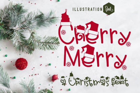 Cherry Merry: A Festive Typeface for Holiday Branding