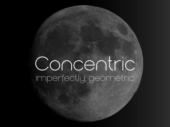 Concentric: A Modern Sans Serif Typeface for Web Design