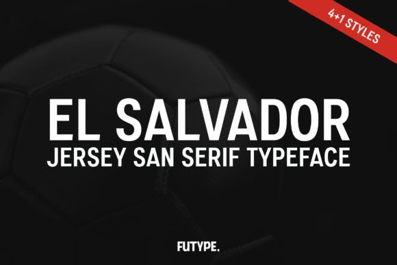 El Salvador Typeface: A Bold Sans Serif for Sports and Branding
