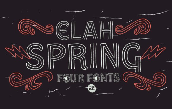 Elah Spring: A Playful Sans Serif Font for Bold Campaigns