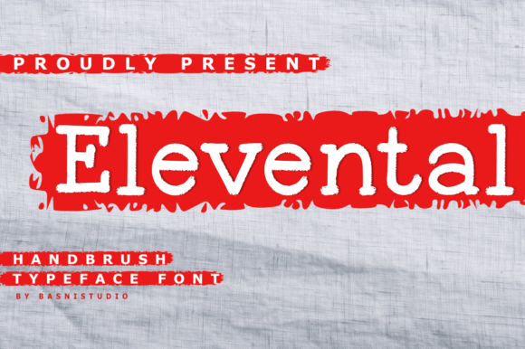 Elevental: A Fresh Handbrush Typeface for Brands