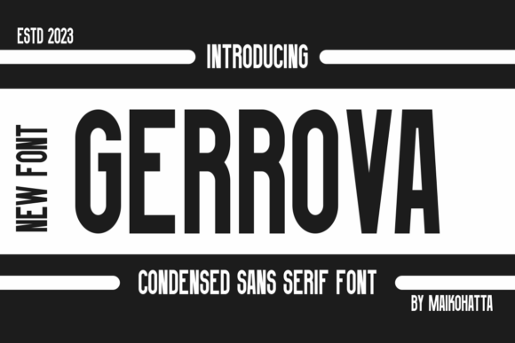 Gerrova: The Condensed Typeface for Bold Marketing