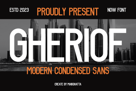 Gheriof: A Condensed Sans Serif for Editorial Impact