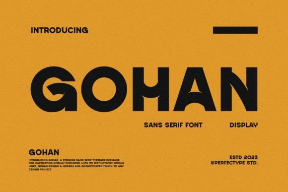Gohan Typeface: Elevate Your Brand Identity