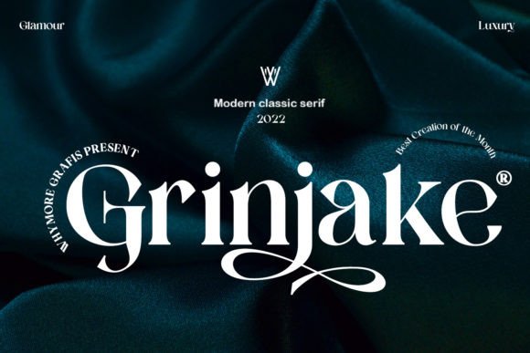 Grinjake: A Graceful Serif Font for Editorial Design