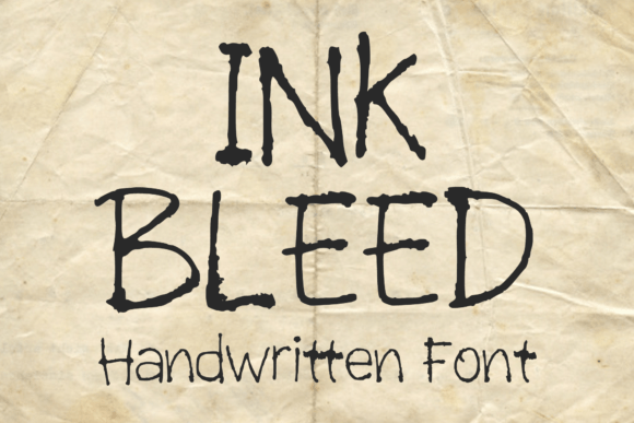 Ink Bleed: A Handwritten Font for Crafters