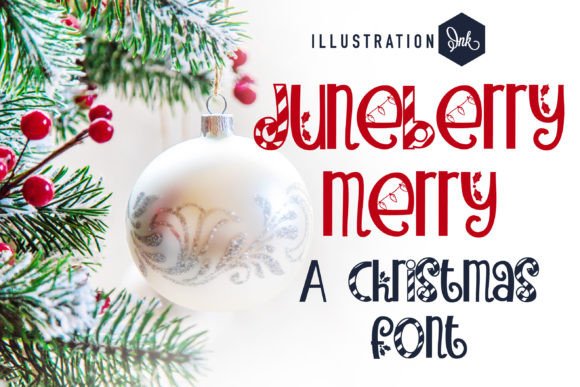 Juneberry Merry: A Festive Display Font for Editorial Design