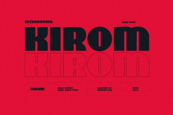Kirom: A Balanced Sans Serif Typeface for Editorial Design