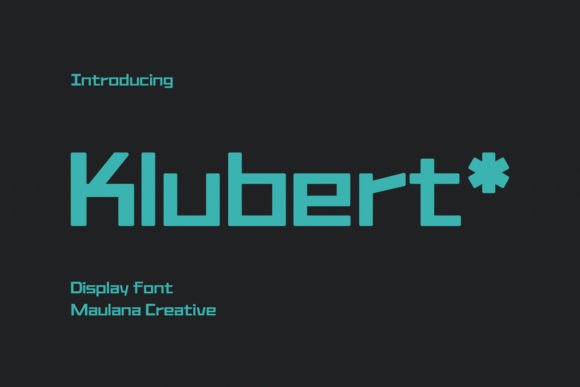 Klubert: A Modern Sans Serif Typeface for Editorial Design