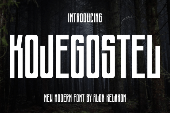 Kojegostel Font for Modern Web Design