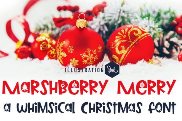 Marshberry Merry: A Festive Sans Serif Font for Makers