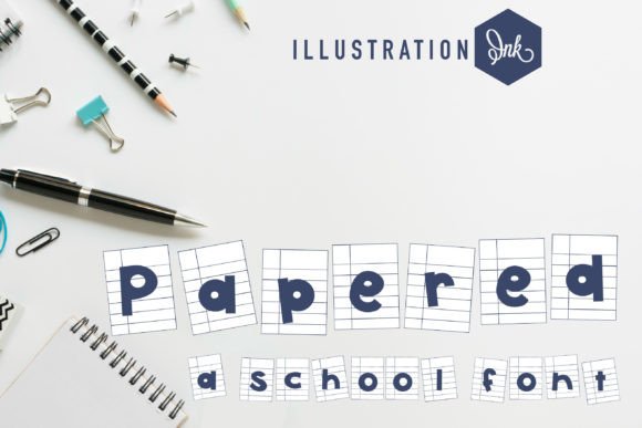 Papered Font: A Whimsical Typeface for Web Design