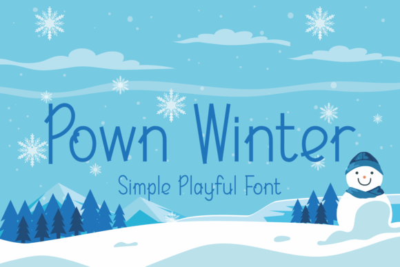 Pown Winter: A Playful Sans Serif Font for Branding