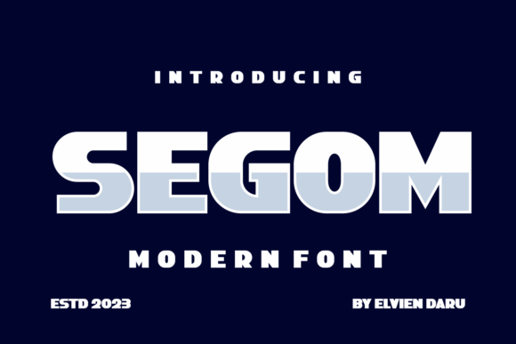 Segom: A Clean Sans Serif Typeface for Modern Editorial Design