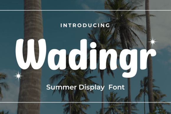 Wadingr: The Summer Sans Serif Font for Bold Campaigns