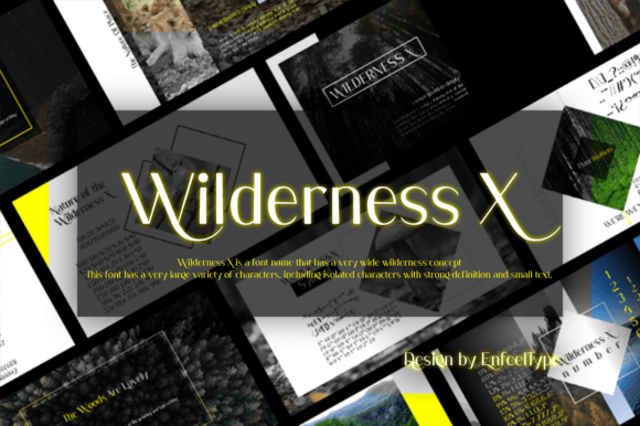 Wilderness X Font for Handmade Creators
