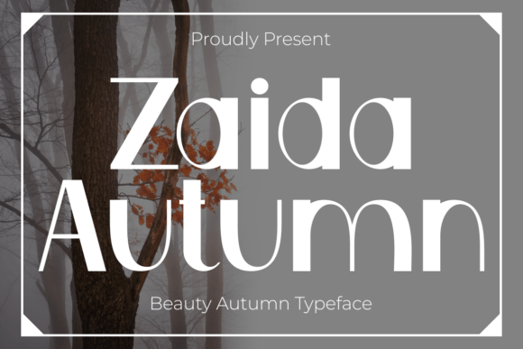 Zaida Autumn: A Warm Sans Serif Font for Crafters